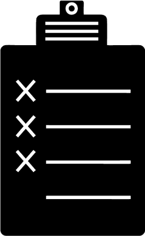 Checklist Icon Vector PNG with transparent background