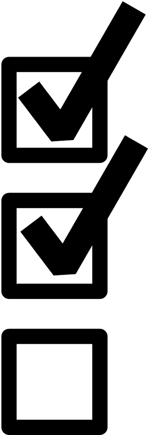 Checklist Icons Vector PNG with transparent background