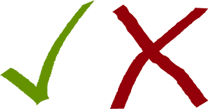 Tick And Cross - Tick And Cross Clipart, HD Png Download PNG