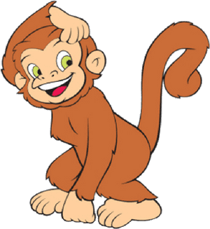 Monkey Clip Art Two Playful Monkeys Image - Monkey Clipart, HD Png Download PNG image with transparent background