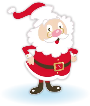 Cheerful Cartoon Santa Clause.png PNG Image