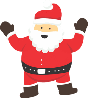 Cheerful Cartoon Santa Claus.png PNG image with transparent background