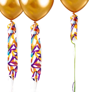 Cheerful Gold Balloon Png Way PNG Image