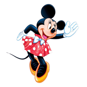 Cheerful Minnie Mouse Wave PNG 05032024 PNG image with transparent background