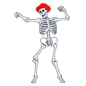 Cheerful Skeleton Dancing Png Gyk89 PNG Image