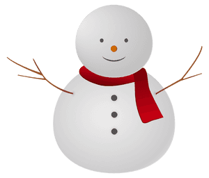 Cheerful Snowman Illustration.png PNG image with transparent background