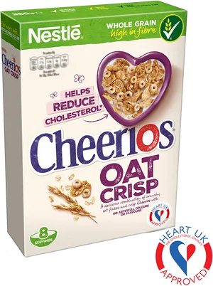 Cheerios Oat Crisp Cereal Box PNG Image