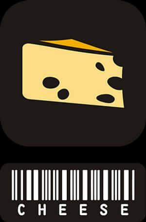 Cheese Barcode Graphic PNG with transparent background