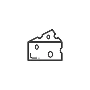 Cheese Icon Graphic PNG Image