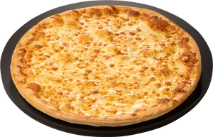 Cheese Pizza Top View PNG Image