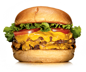 Cheeseburger Deluxe Mouthwatering PNG image with transparent background