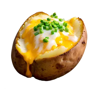 Cheesy Baked Potato Png Kat PNG Image