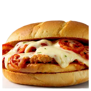 Cheesy Chicken Parmesan Sandwich Png Ttf96 PNG Image