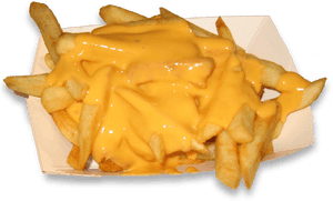 Cheesy Fries Dish.png PNG with transparent background