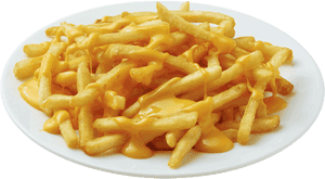 Cheesy Frieson Plate PNG with transparent background
