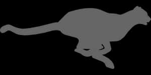 Cheetah Silhouettein Motion.jpg PNG image with transparent background