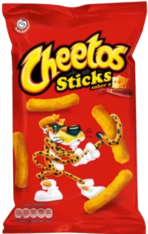 Cheetos Sticks Package Design PNG Image