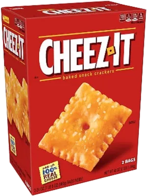 Cheez It Baked Snack Crackers Box PNG Image