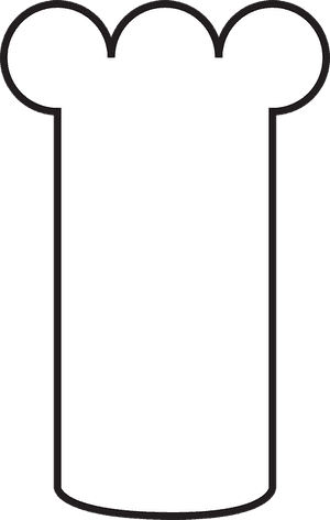 Chef Hat Icon PNG with transparent background
