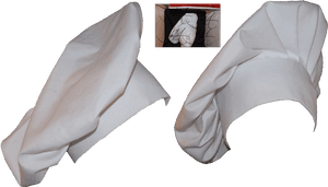 Chef Hat Styles Display PNG with transparent background