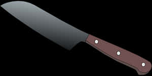 Chef Knife Vector Illustration PNG with transparent background