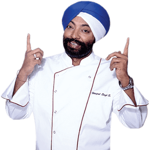Chefin Whitewith Blue Turban PNG with transparent background
