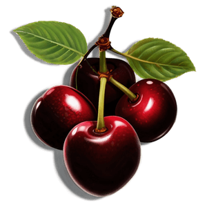 Cherries Silhouette PNG 06212024 PNG image with transparent background
