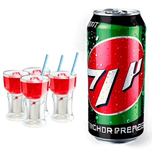 Cherry 7 Up Drink PNG vxw PNG