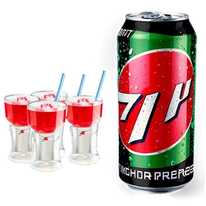 Cherry 7 Up Drink Png Vxw PNG Image