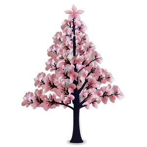 Cherry Blossom Pink Christmas Tree Png 06122024 PNG Image