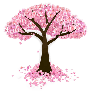 Cherry Blossom Tree Illustration PNG 05032024 PNG with transparent background