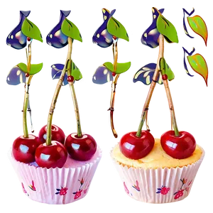 Cherry Cupcakes Png 13 PNG Image