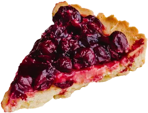 Cherry Pie Slice Transparent Background PNG Image