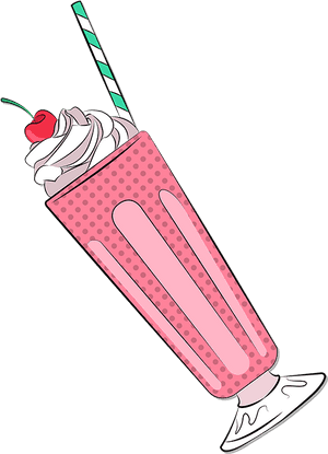 Milkshake Prop - Pop Art Milkshake Png, Transparent Png PNG image with transparent background