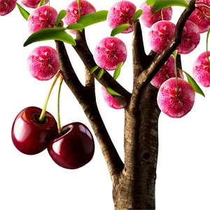 Cherry Tree Garden Png Yjj PNG Image