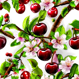 Cherry Tree Orchard Png 06212024 PNG Image