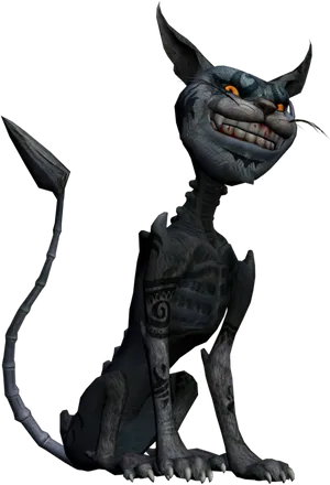 Cheshire Cat3 D Render PNG Image