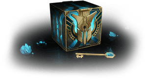 Chest & Key - League Of Legends Loot Box, HD Png Download PNG image with transparent background