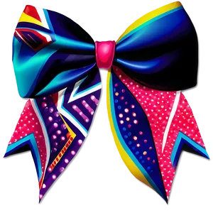 Chevron Cheer Bow Png Pdj72 PNG Image