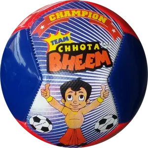 Chhota Bheem Champion Team Ball PNG Image