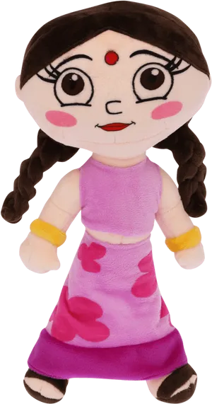 Chhota Bheem Character Plush Toy PNG Image