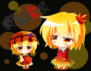 Chibi_ Characters_ Dark_ Background PNG image with transparent background