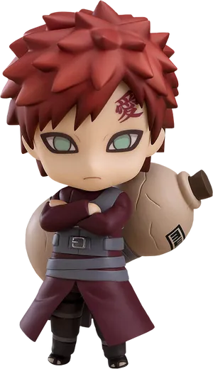 Chibi Gaara Figure Naruto Series PNG Image