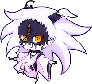 Chibi Ghostly Character Art PNG Image