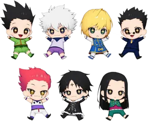 Chibi Hunterx Hunter Characters PNG Image