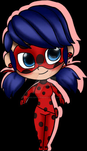 Chibi Ladybug Fanart PNG image with transparent background