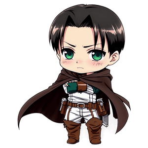 Chibi Levi Cute PNG 06112024 PNG with transparent background