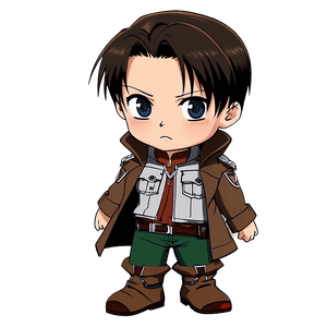 Chibi Levi Cute PNG lwk91 PNG with transparent background