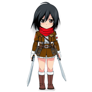 Chibi Mikasa Ackerman PNG 45 PNG