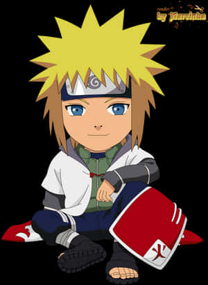 Chibi_ Minato_ Namikaze_ Anime_ Character PNG image with transparent background